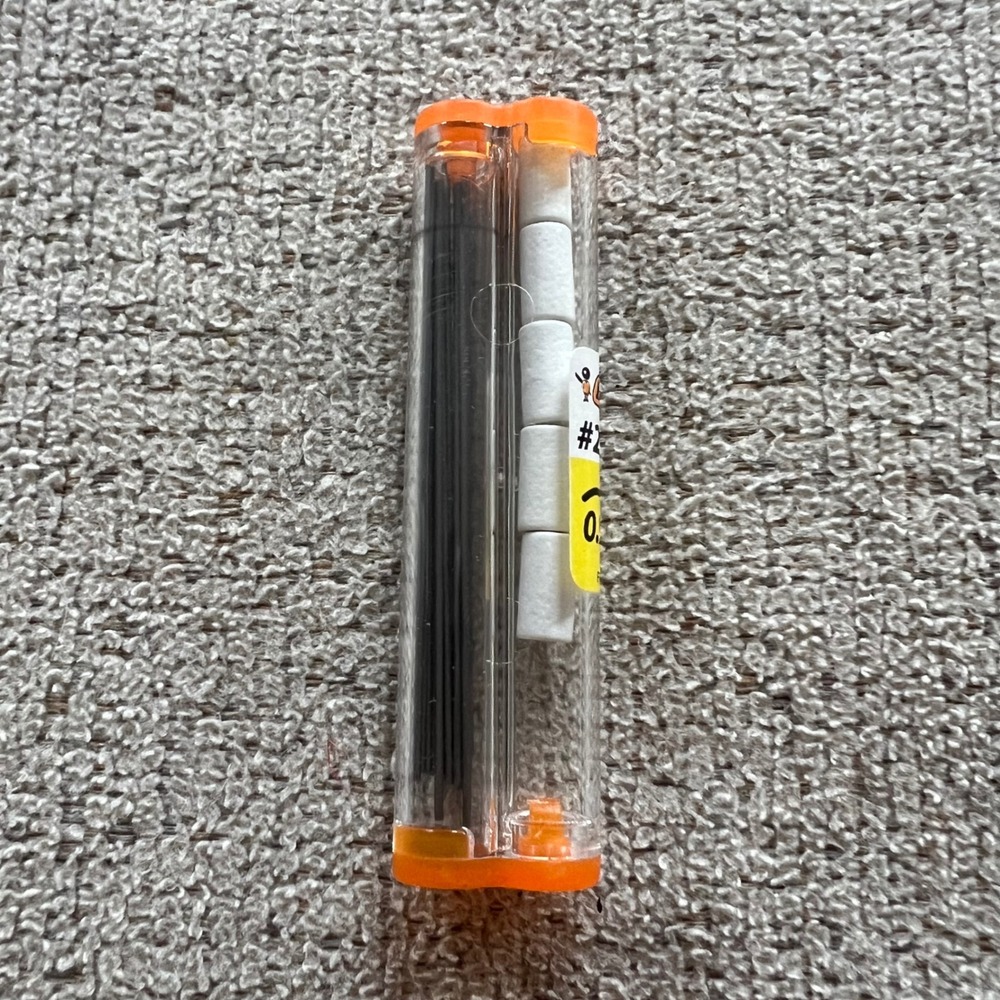 Bic 0.9mm Mechanical Pencil Refill Set #2 HB Lead and 5 Erasers France
